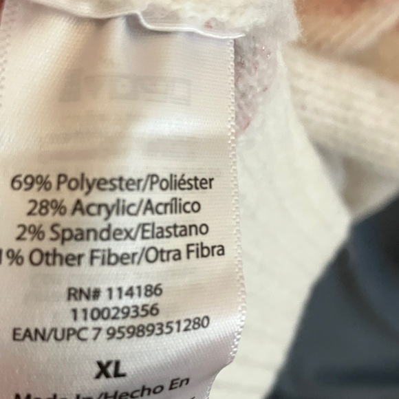 525 America: NWT Chalk Conbo Houndstooth Sweater- Pink Sparkle- XL - Picture 5 of 12